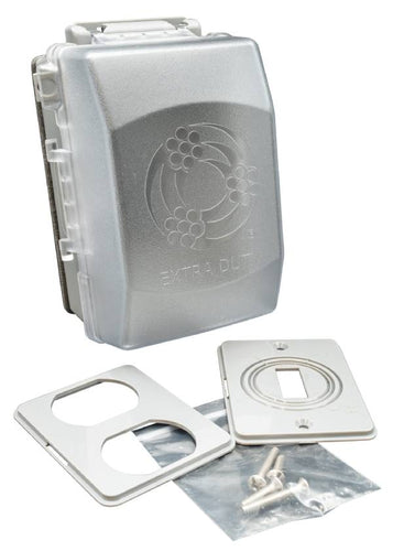 Southwire 1-Gang While In-Use Cover Rated Extra Duty 18 in 1, Clear