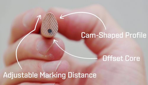 HandyScribe Cam-Shaped Marking Tool