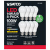 Satco S11462 14A19/LED/827/ND/120V/8PK