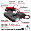 Schumacher Electric 1500A Lithium Car Battery Jump Starter and Portable Power Pack/Jump Box, 4-in-1 Solution, 10W Wireless & USB Charging, For 12V Automotive and Marine Batteries, SL1674