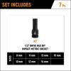 GearWrench 7 Piece 1/2 Drive Hex Bit Impact Metric Socket Set