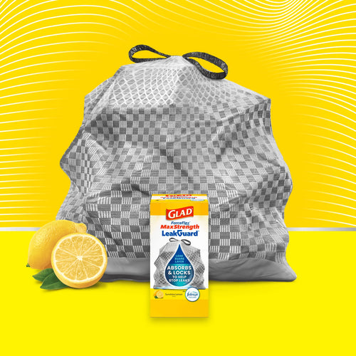 Glad® Kitchen Drawstring Trash Bags 13 gal. MaxStrength