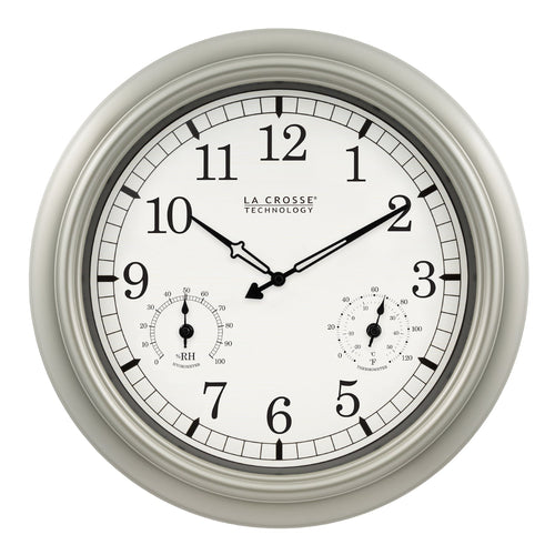 La Crosse Technology 18-inch Indoor/Outdoor Wall Clock