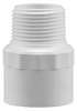 Plumbeeze Plumbeeze White PVC Schedule 40 Fittings  MPT x Slip Adapter