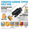 Spyder 14-Piece Tungsten Carbide Tipped (TCT) Hole Saw Kit Rapid Core Eject®