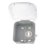 NSI Industries TORK XD210C Extra Duty Dual Gang, Vrt/Hrz Configuration, 2.75 IN In Use Weatherproof Clear Cover