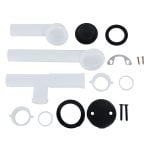 Danco Touch-Toe Tub Drain Kit with Matte Black Trim