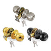 Premier Lock Keyed Entry Door Knob With 2 KW1 Keys Adjustable Latch-Carded