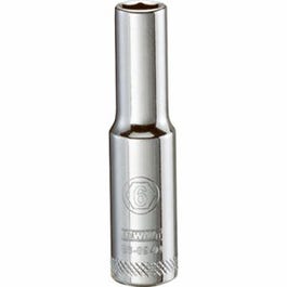Metric Deep Socket, 6-Point, 1/4-In. Drive, 6mm