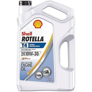 Shell Rotella® T4 Triple Protection 10W-30 Heavy Duty Engine Oil (1 Quart)