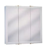 Zenith Medicine W24 White Framed Surface Mount Triview 26 Hx24 Wx4.5 D in.