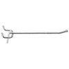 Pegboard Single Angle Hook, Galvanized Steel, 4-In.