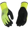 Kinco HYDROFLECTOR™ WATERPROOF HI-VIS GREEN LINED THERMAL KNIT SHELL & DOUBLE-COATED LATEX