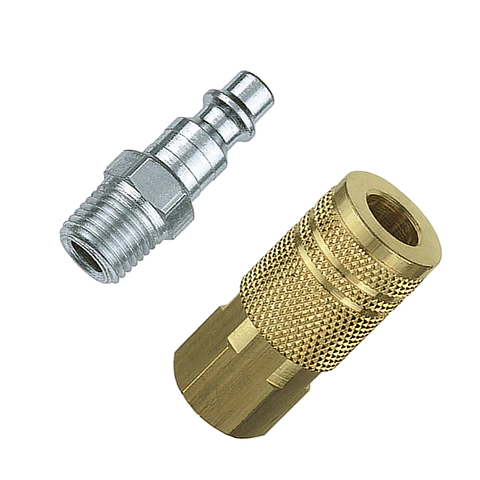 Tru-flate 1/4 I/M Design x 1/4 NPT Mixed Plug/Coupler Set