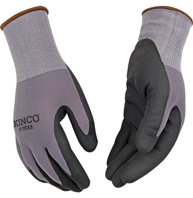 Kinco Nylon Knit Shell & Micro-Foam Nitrile Palm Medium