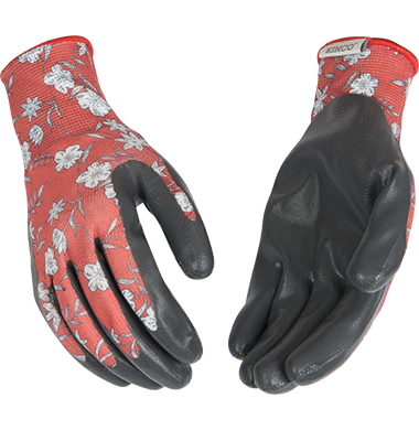Kinco Women’s Nylon Knit Shell & Nitrile Palm Large