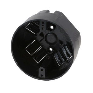 CANTEX  20 cu. in. EZ BOX Deep New Work Residential Ceiling Fan Box with Screws and Wire Clamps Black