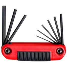 Hex Key Set, Fold-Up, Small, 9-In-1