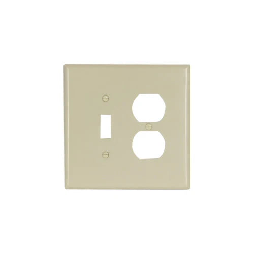 Eaton Cooper Wiring Combination Wallplate, Ivory