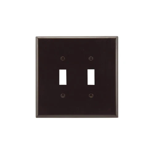 Eaton Cooper Wiring Toggle Wallplate, Brown
