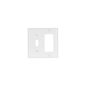 Eaton Cooper Wiring Combination Wallplate, White