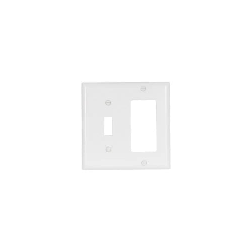 Eaton Cooper Wiring Combination Wallplate, White
