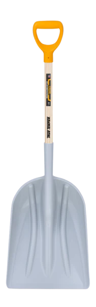 True Temper POLY SCOOP WITH D-GRIP ON HARDWOOD HANDLE