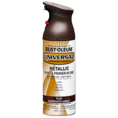 Rust-Oleum® Flat Metallic Spray Paint Flat Burnished Amber