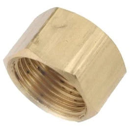 Cap, Brass, Compression, 1/4-In.