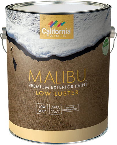 California Products Malibu Premium Exterior Paint Low Luster Medium Base- 1 Gallon