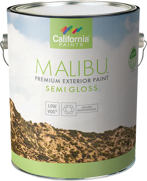 California Products Malibu Premium Exterior Paint Semi Gloss - Neutral Base - 1 qt.