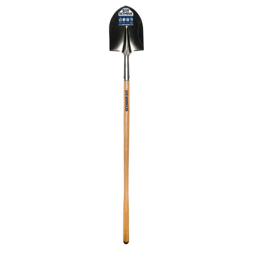 Seymour Midwest 16 Ga. Round Point Shovel, 48 Hardwood Handle