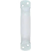 Extra-Heavy Door Pull, Vinyl-Coated, White, 6.75-In.