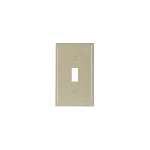 Eaton Cooper Wiring Standard Size Toggle Switch Wallplate, Ivory