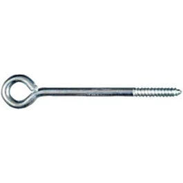 Lag Screw Eye, Zinc, 5/16 x 6-In.