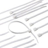 Cable Ties, White Nylon, 11-In., 100-Pk.