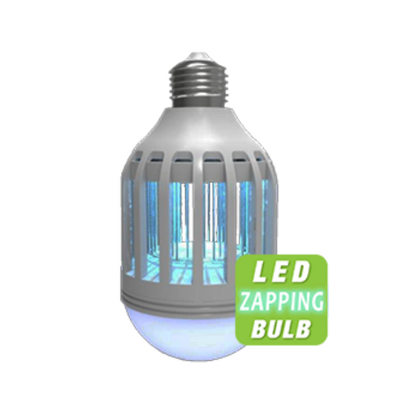 Green-Strike Flying Insect Zapping Light Bulb
