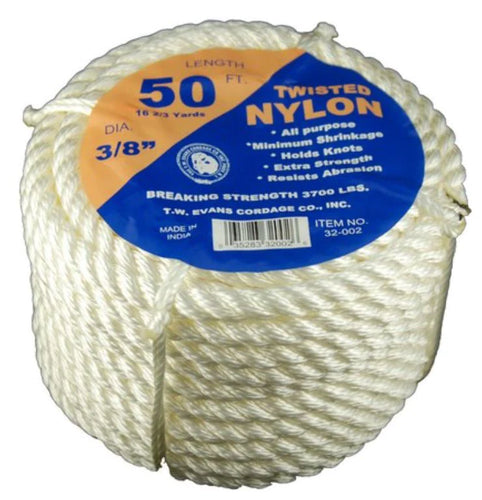 T.w Evans Cordage 3/8-50' 5 Star Nylon Coil