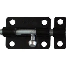 Door Barrel Bolt, Black, 3-In.