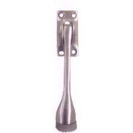 Door Holder, Die-Cast Brass, 4-In.