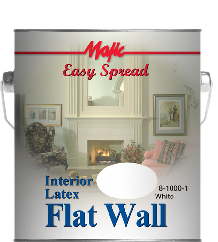 Majic Paints Easy Spread Flat Wall White 1 Gallon (1 Gallon, White)