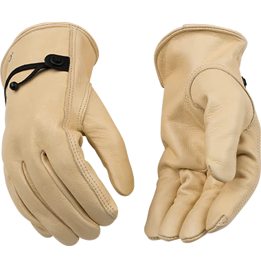 Kinco Grain Cowhide Driver With Pull-Strap Medium