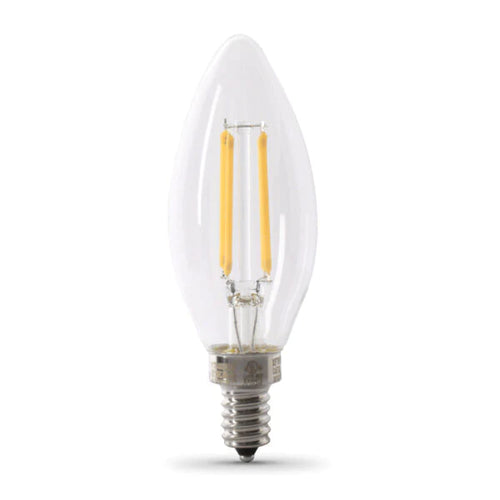 Feit Electric 60-Watt Equivalent Blunt Tip Daylight Filament LED (2-Pack)
