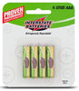 Interstate Batteries DRY0035 1.5V Alkaline AAA Batteries, Pack of 4