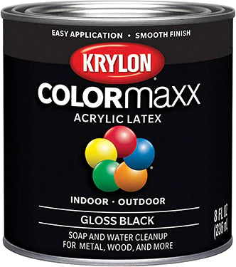 PAINT QT FLAT BLK COLORMAXX