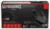 Ammex GlovePlus Black Nitrile Industrial Powder-Free 5 Mil Disposable Gloves (100 Pack)