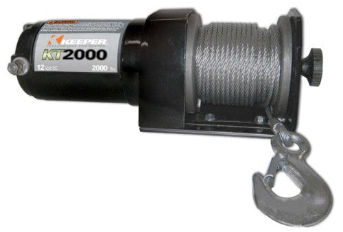 Hampton Products Keeper KT2000 Electric Winch 2000 Lb Single Line Pull