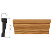 Inteplast Building Products 11/16 In. W. x 2-3/8 In. H. x 7 Ft. L. Majestic Oak Polystyrene Colonial Casing