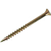 Grip-Rite #10 x 3-1/2 In. Flat Head Star Gold Construction Wood Screw (52 Ct., 1 Lb.)