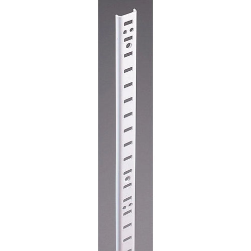 Knape & Vogt 255 Series 48 In. Zinc-Plated Steel Mortise-Mount Pilaster Shelf Standard